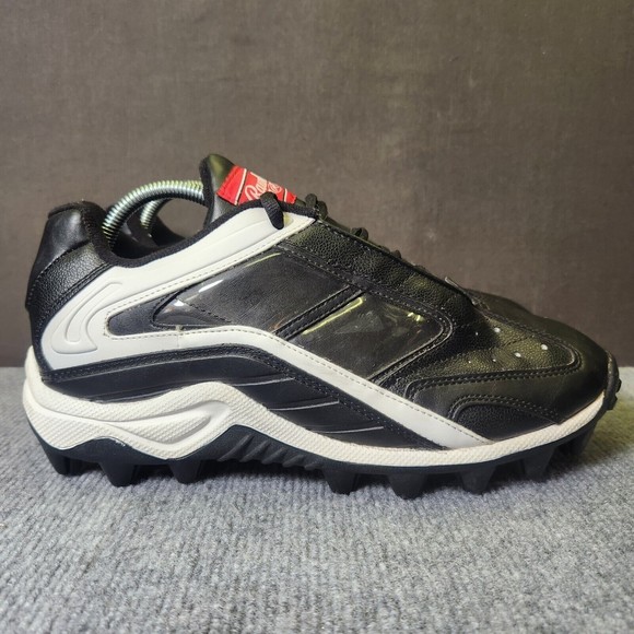 Rawlings Endzone Low Mens Size 11 Black White Athletic Low Top Baseball Cleats - Picture 1 of 9